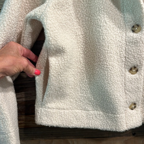 Mododoc Long Sleeve 3 Button Boucle Cardigan Jacket Women’s Size Small - Picture 4 of 7